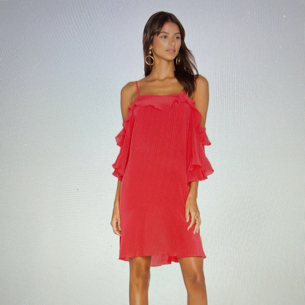 Ruffle Front Mini Dress